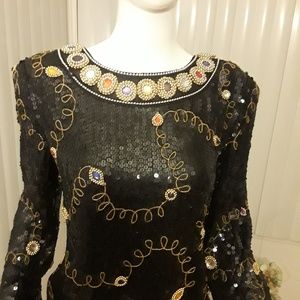 Jennifer 2 Piece Sequins  Skirt & Top